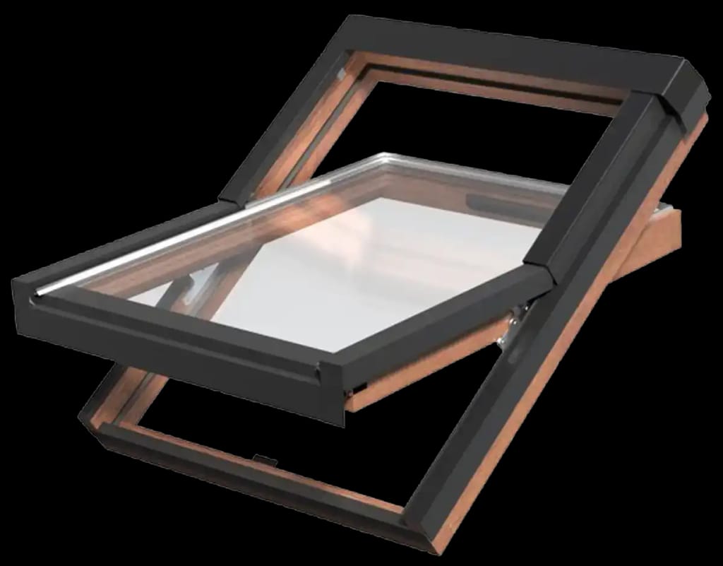 Central Pivot Roof Window Technical Diagram